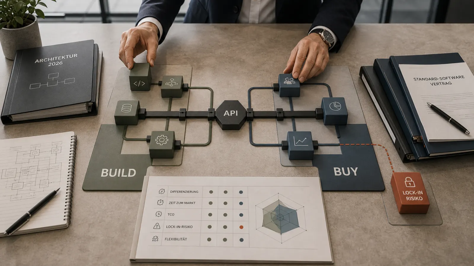 Build vs. Buy 2026: Eigenentwicklung oder Standardsoftware?