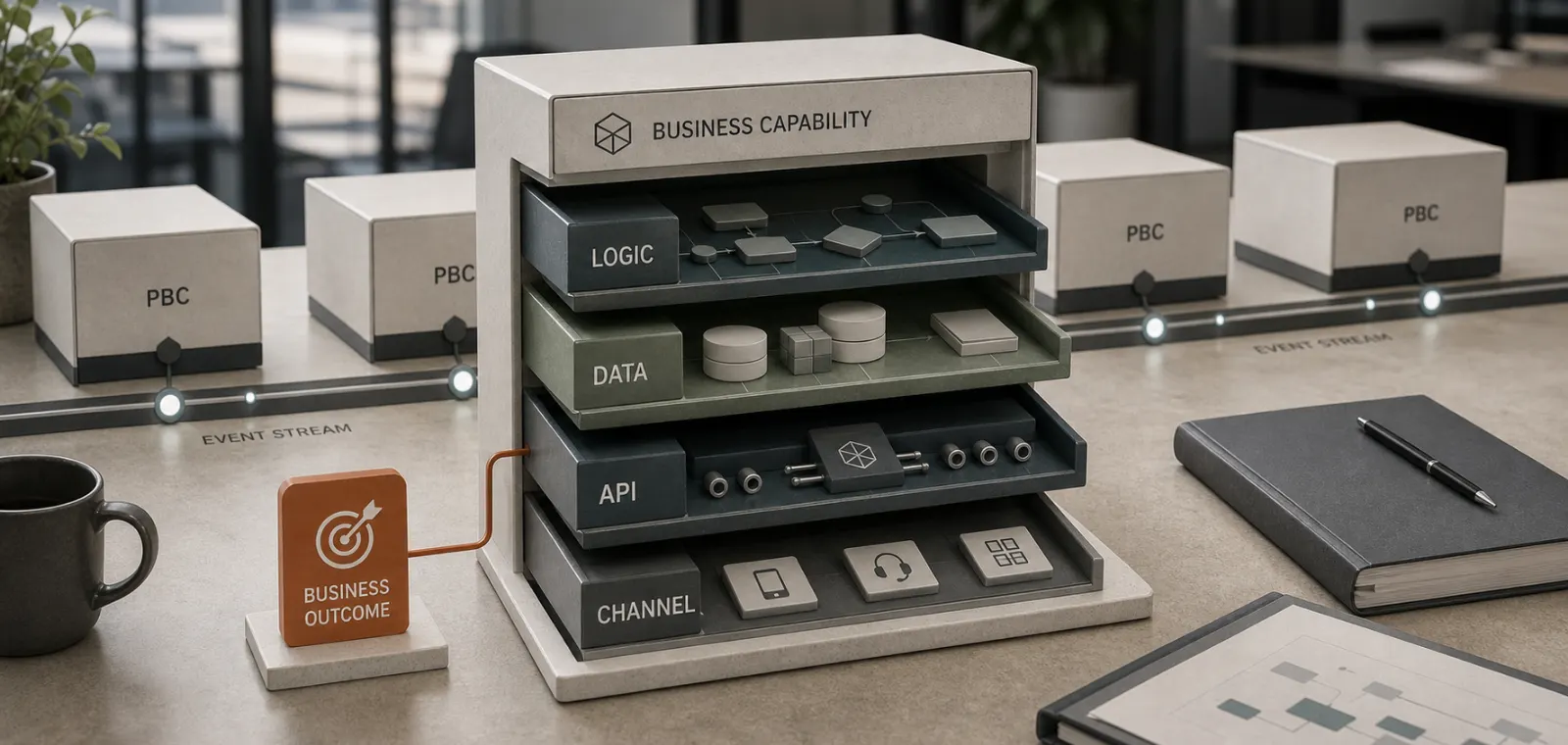 Packaged Business Capabilities bündeln fachliche Logik, Daten, API und Oberfläche austauschbar.